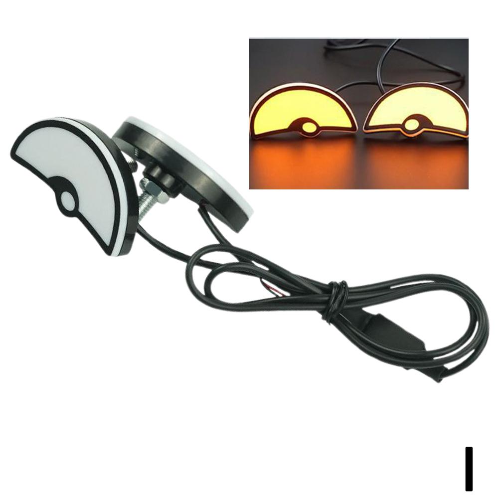 Universal Motorcycle LED Devil'Eyes Lights Demon Eyes Headlight Motorcycle Mini Projector Lens Lamp Car Decoration Lights