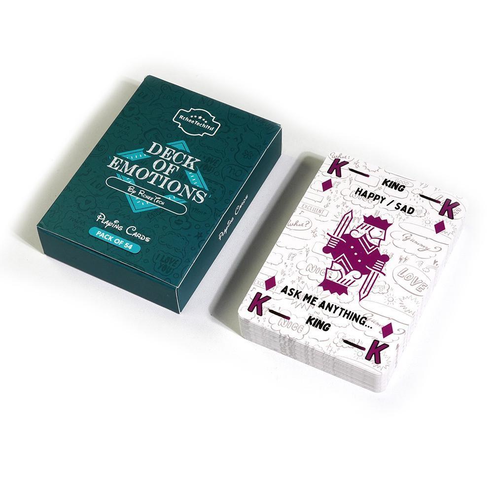 Deck of Emotions Emotion Recognition Card Game for Kids, Educational Strategy Board Game, Family Gathering Tool, Parent-Child Interaction Aid