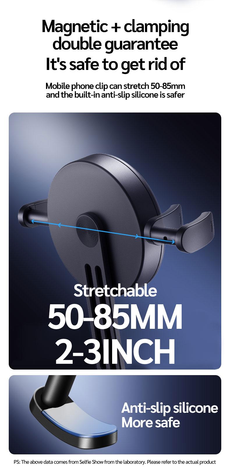 Selfieshow New Magnetic Neck Strap Phone Holder, First Person Perspective Sports Camera Shooting Aid, Chest Anti-Shake Fixed Stand, Adjustable Phone Holder