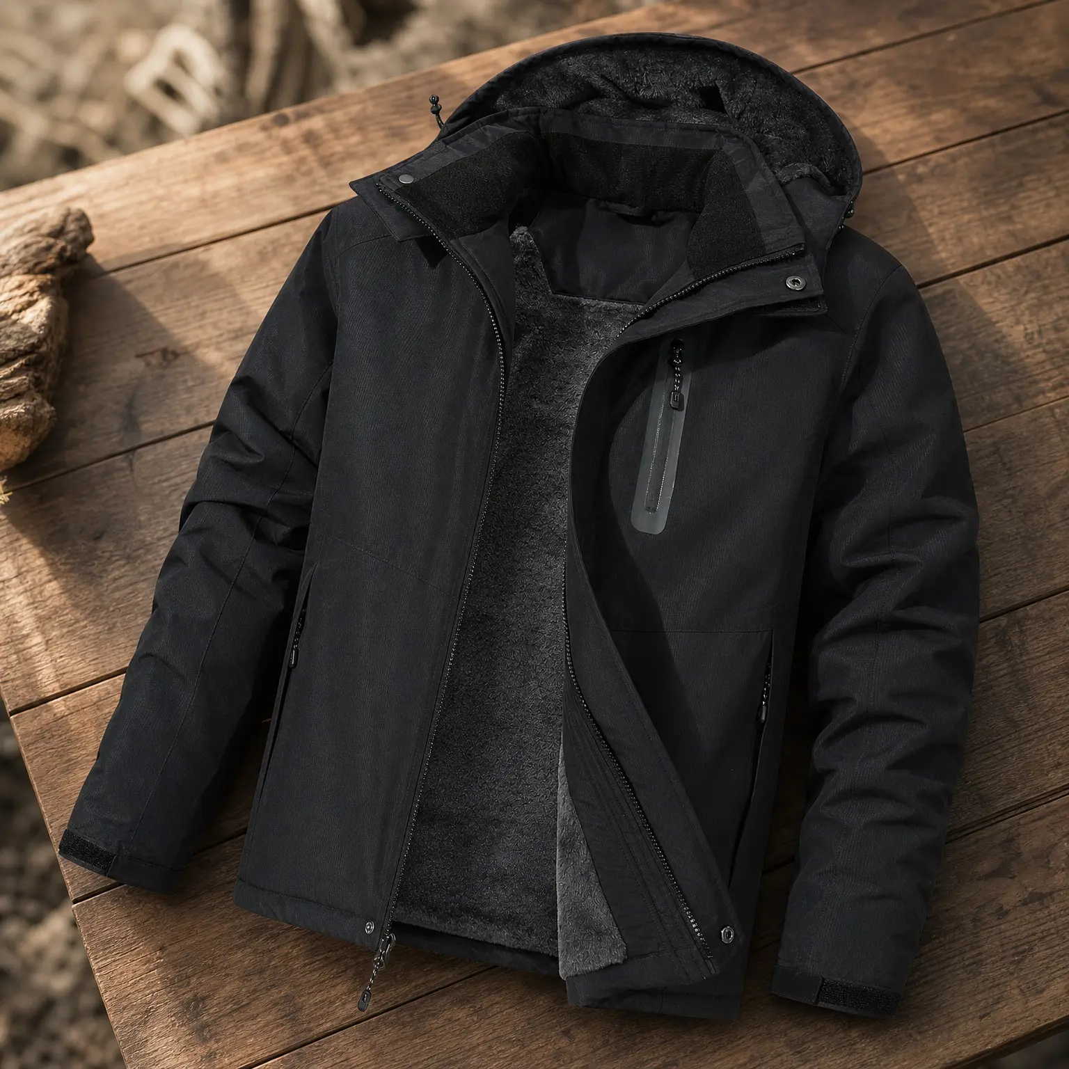 Men's Waterproof Ski Snowboard Jacket Warm Winter Hooded Windbreaker for HikingGift