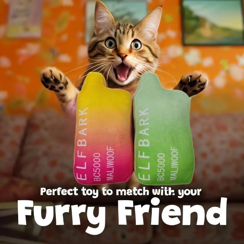 Elfbark Plush Dog Toy with Squeaker, Durable Bite-Resistant Chew Toys for Small Medium Large Dogs, Cute Squeaky Sound Pet Toys