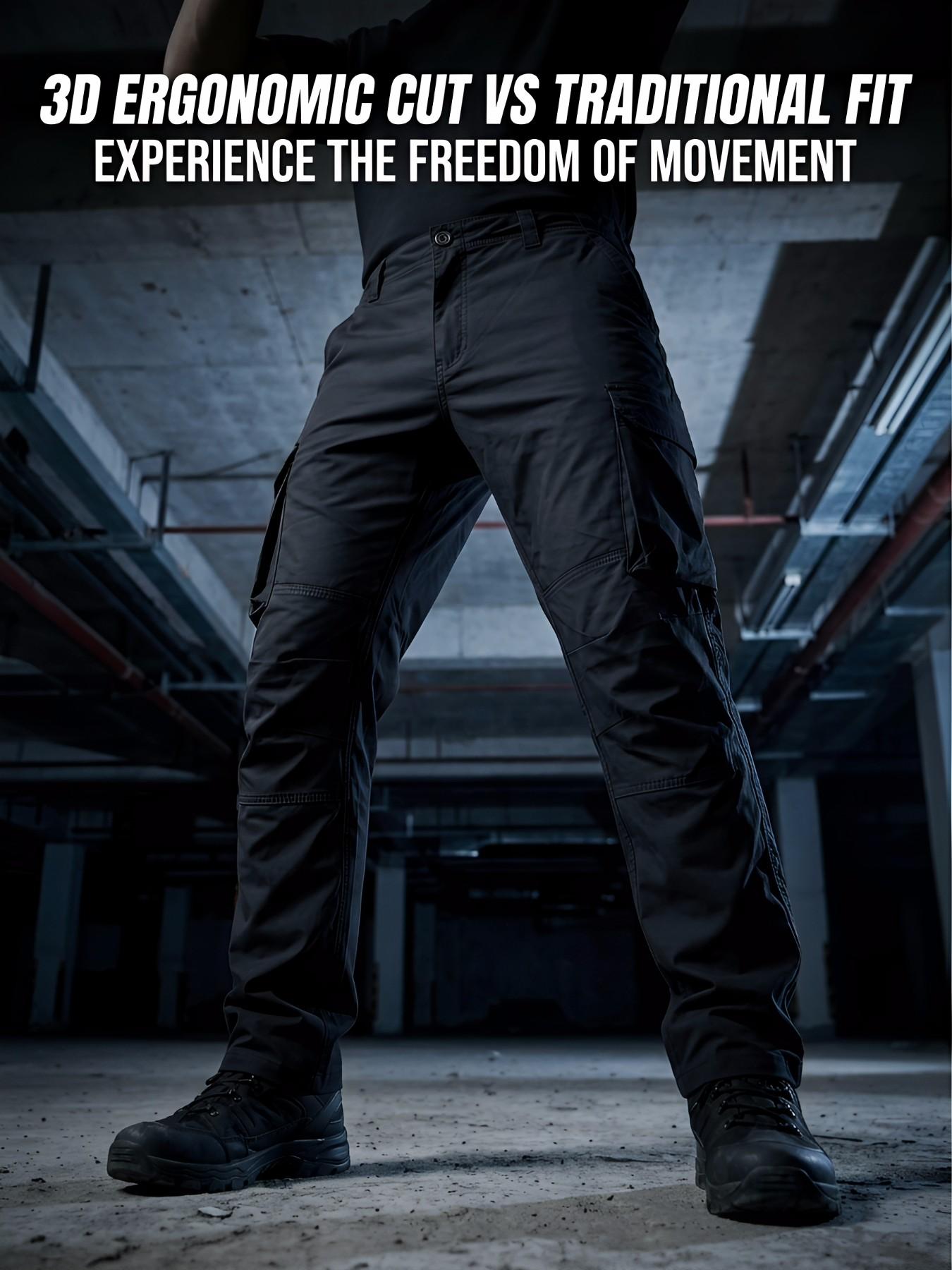 Men's Tactical Pants, Lightweight Performance Cargo Trousers, Fashionable Durable Design, Suitable for Outdoor Adventures