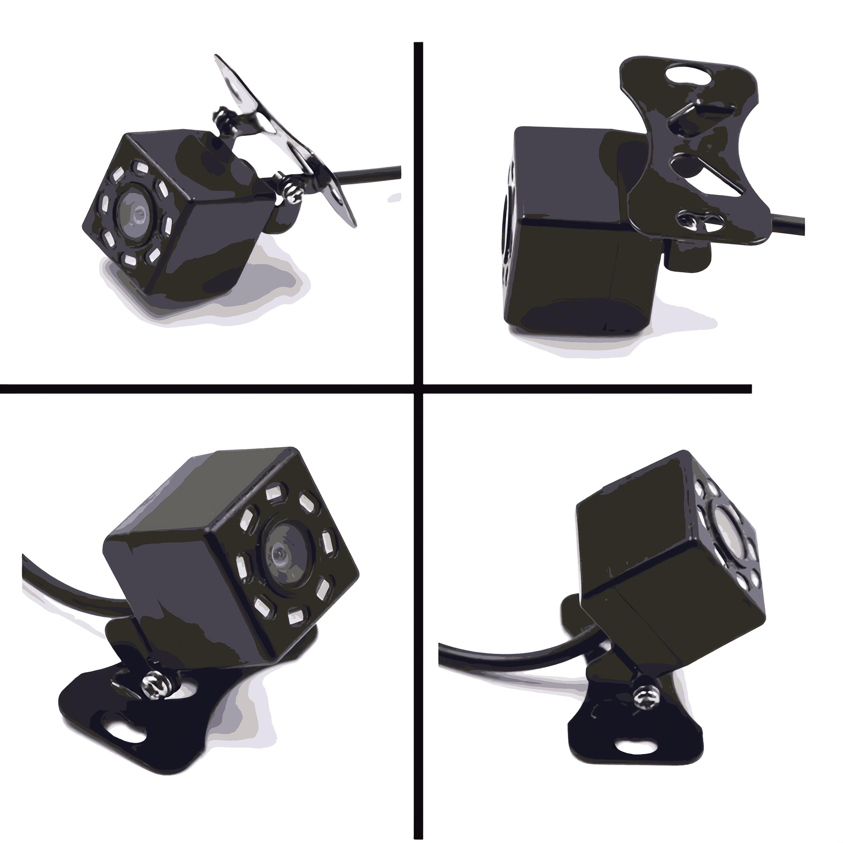 Bileeko Universal HD Rearview Mirror Backup Camera - 480p Resolution, Night Vision, Easy Installation, Battery-Free, Fit for Cars/Trucks/SUVs/Travel Trailers