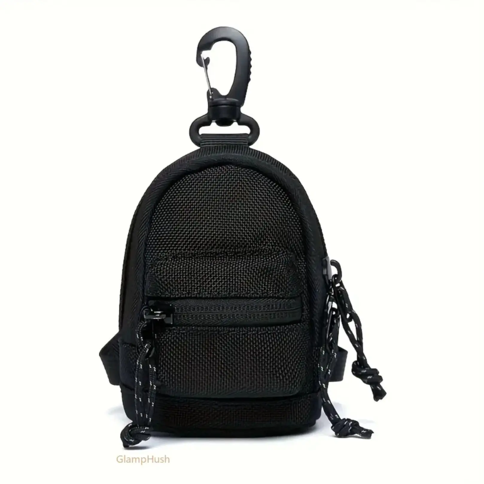 Mini Keychain Coin Purse - Lightweight Oxford Fabric Earphone & Backpack Key Holder with Breathable and Durable Design