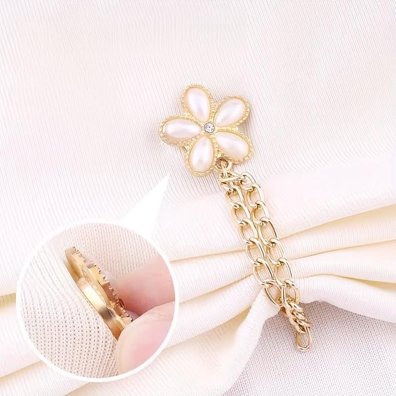 3Pcs Textured Adjustable Clothing Buckles, Versatile Pants Hem Shortening Clips & Anti-Drag Jean Leg Adjusters, Cuff Fixing Clips for Clothing Styling, Perfect Holiday Gift