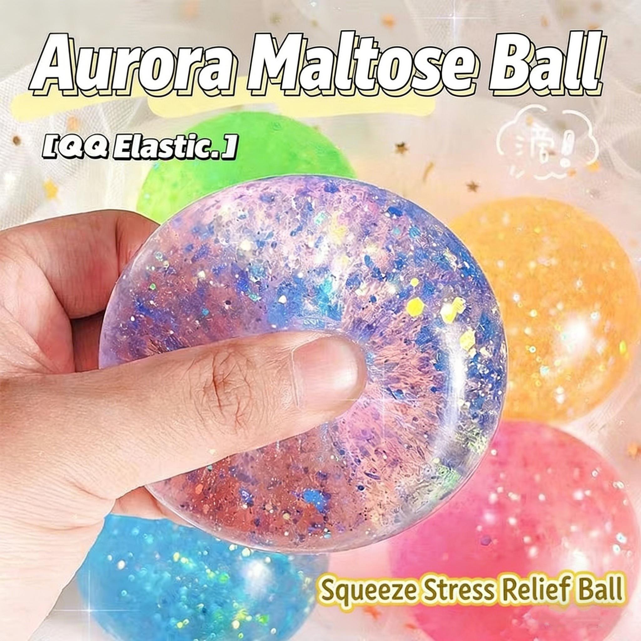 1-Piece Iridescent Soft Squishy Ball, Sleek Iridescent Style Durable TPR with Bouncy, Calming Squeeze for Stress Relief Fidget During Daily Breaks, Stress Relief Gadgets