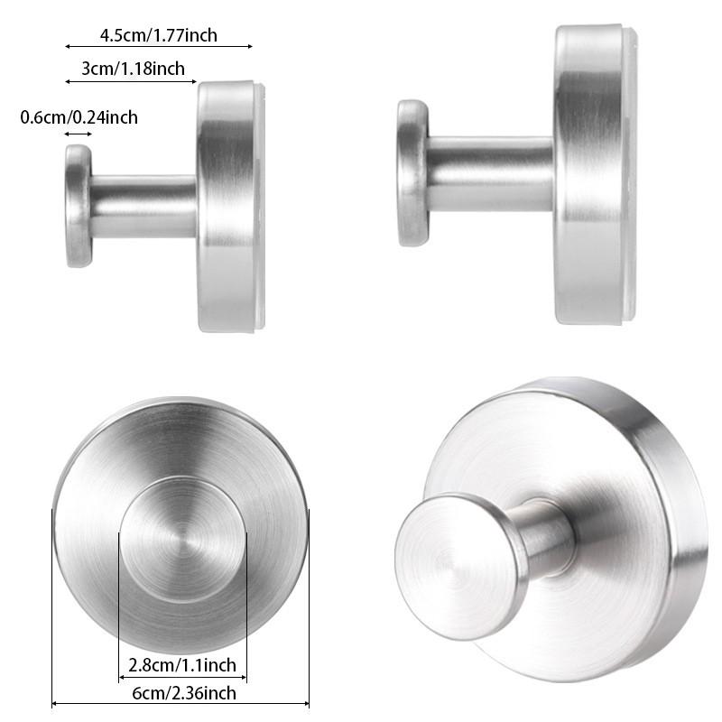 Suction Cup Hook, Waterproof & Rust Proof Hook, Multipurpose Hook for Shower, Bathroom, Kitchen, Glass Door, Mirror, Ceramic Tile