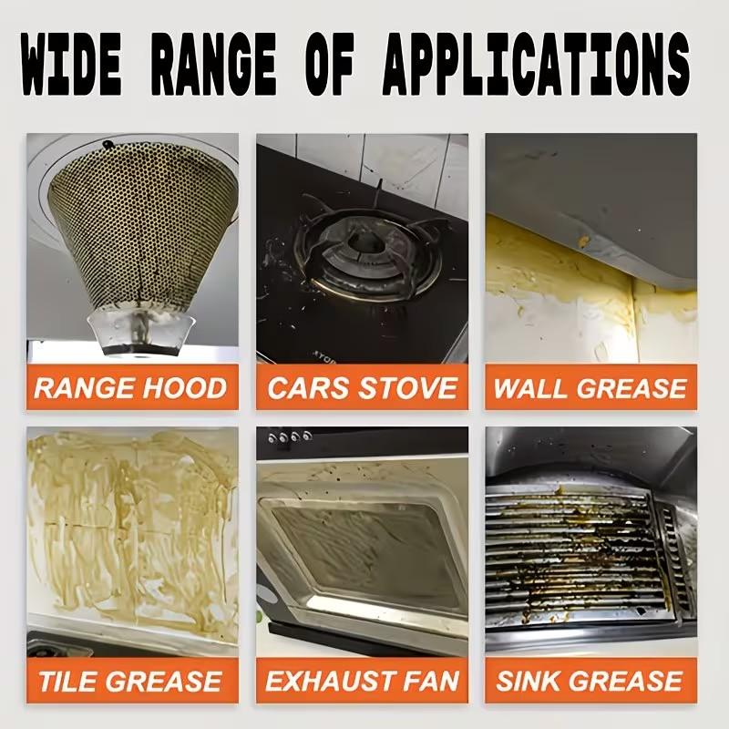 Multifunctional Powerful Grease Remover, Dissolves Oil and Dirt, Suitable for Ovens, Stoves, Pots, Residue-Free Formula, Jokjok Brand