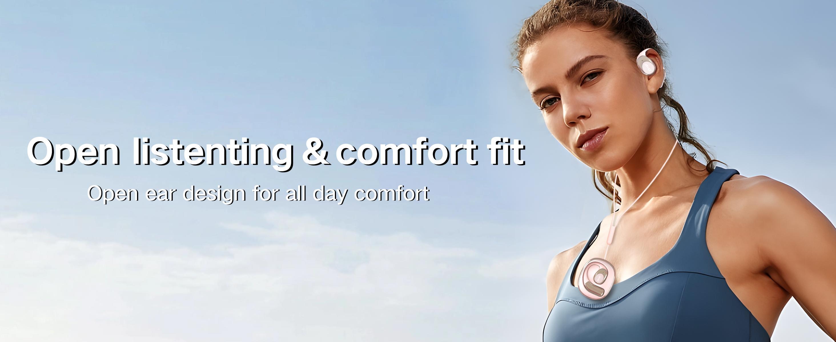 ZIHNIC(Lifewiththecarr)S09 True Wireless Open Ear Bluetooth 5.4 Earbuds Noise Reduction Headphones IPX5 Waterproof Sport Headsets Built-in Microphone Audio Electronic