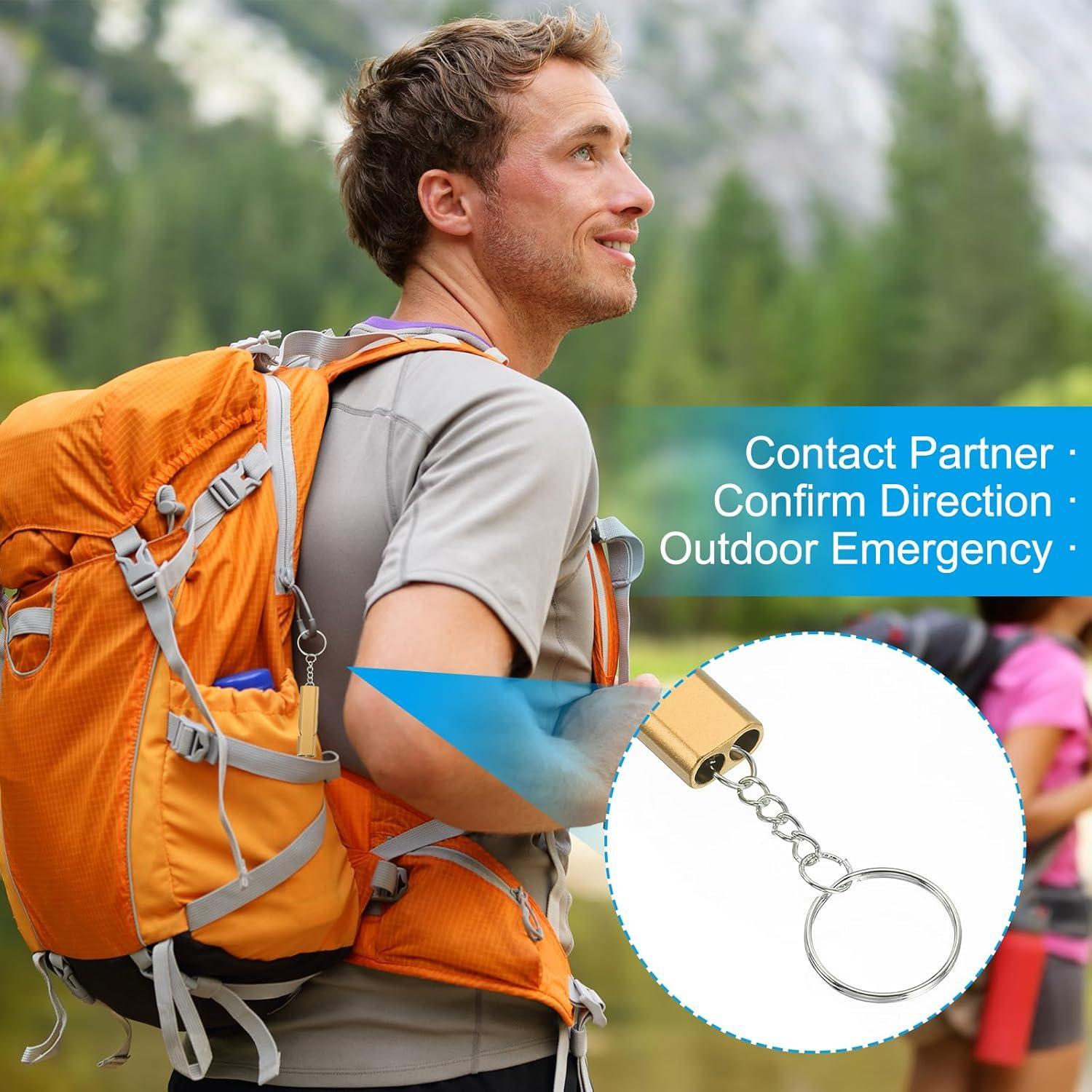 5 Pcs Emergency Survival Whistle,Safety Whistle Survival,Super Loud Emergency Survival Whistle with Keychain Whistle Hiking Accessories for Outdoors,Mountaineering,Boating and Signalling