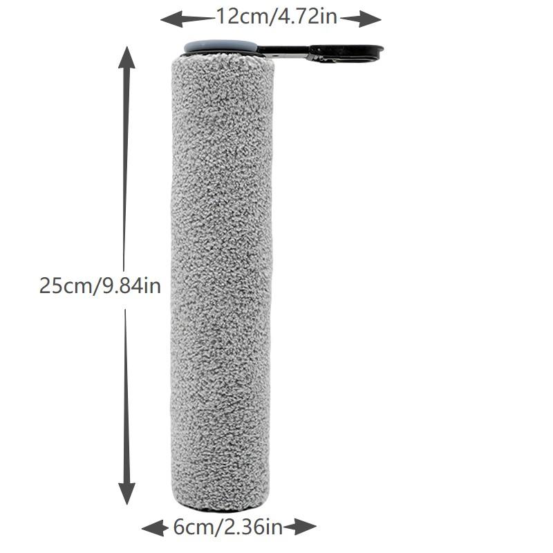 Replacement Roller Brush and Filter Kit Compatible with Tineco Floor ONE Stretch S6, Switch S6, i5, i6, S7, S9 Series Vacuum Cleaner, 2 Brushes, 2 HEPA Filters, 1 Cleaning Brush，Gray and Black