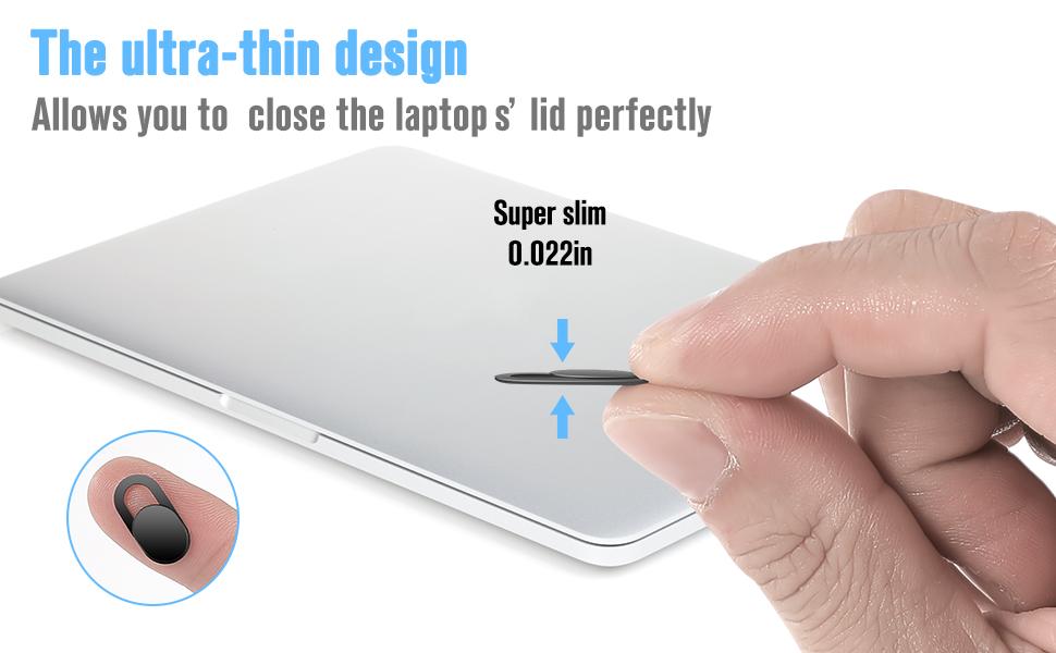 Webcam Cover Slide, Ultra-Thin Privacy Protector for Laptops & Tablets Security Blocker`