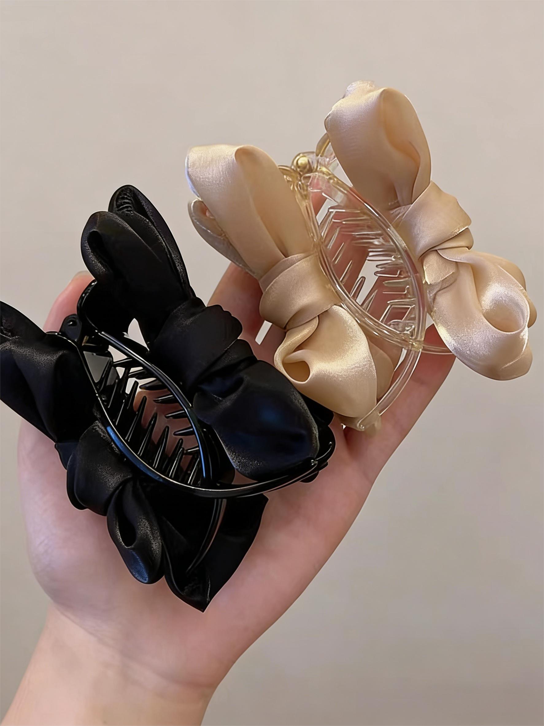 Elegant Large Bow Hair Clip, Multi-Functional Hair Accessory for Ponytails and Buns, Perfect for Daily Use by Women