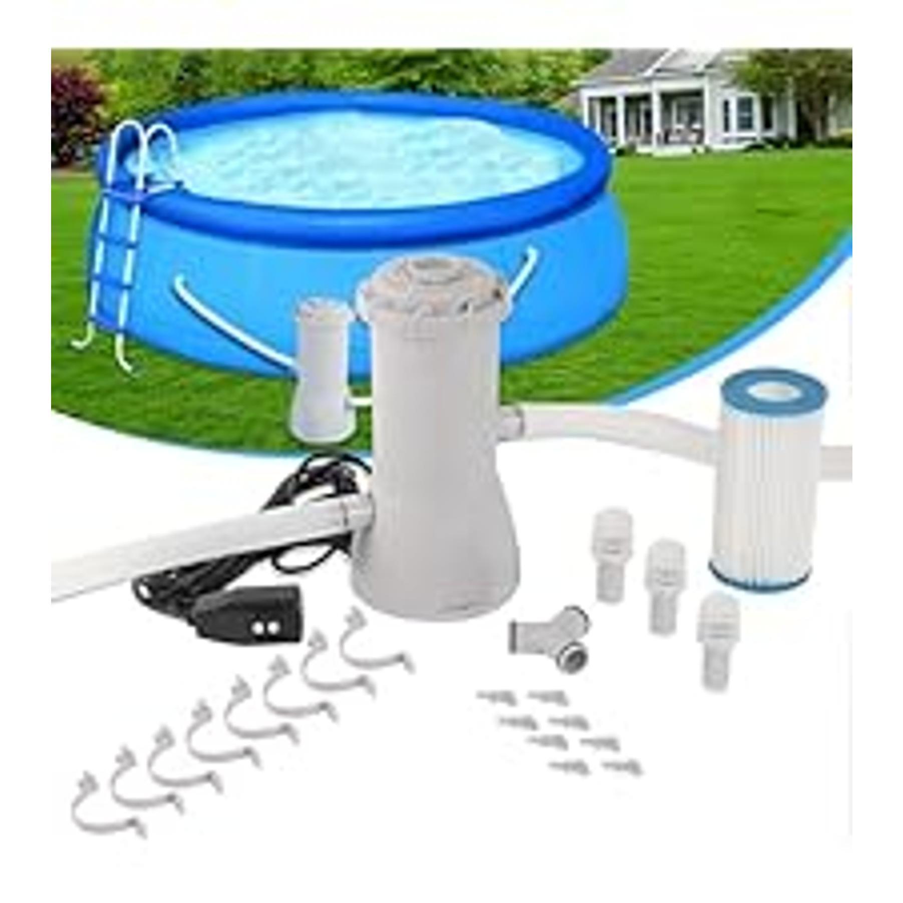 1000 GPH Pool Pumps, Above Ground Pool Filter Pump for Swimming Pools 1000 GPH Pumps Flow Rate All-in-One Above Ground Pools Filters Pump Accessories Uses Type A or C Filter Cartridge 1000 GPH Pool Pumps, Above Ground Pool Filter Pump for Swimming Pools 1000 GPH Pumps Flow Rate All-in-One Above Ground Pools Filters Pump Accessories Uses Type A or C Filter Cartridge