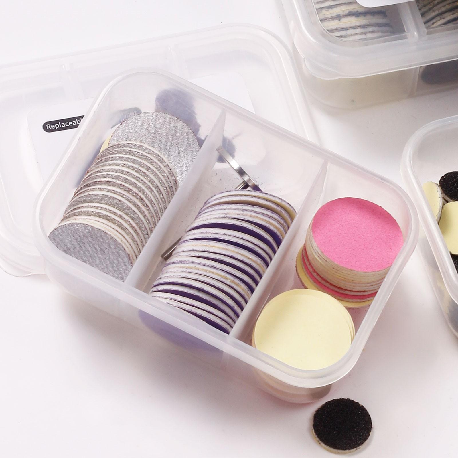 60pcs Pedicure Sanding Paper Discs Set Nail Sanding Bits for Foot File Callus Sander for Feet Scrubber Dead Skin Nail Drill Bit Grinder Sandpaper