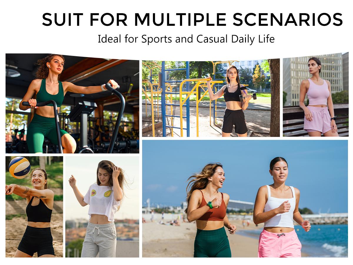 G Gradual Women's Stretchy Athletic Shorts 6" High Waist Quick Dry Breathable Gym Outfits for Women Summer Casual Bermuda Shorts