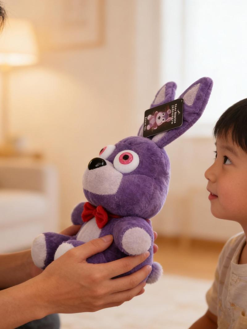 Five Nights at Freddy's Plush Toy, 7 Inch Soft Pillow Buddy for Kids, Cute Style, Suitable for All Seasons, Pure Color Design