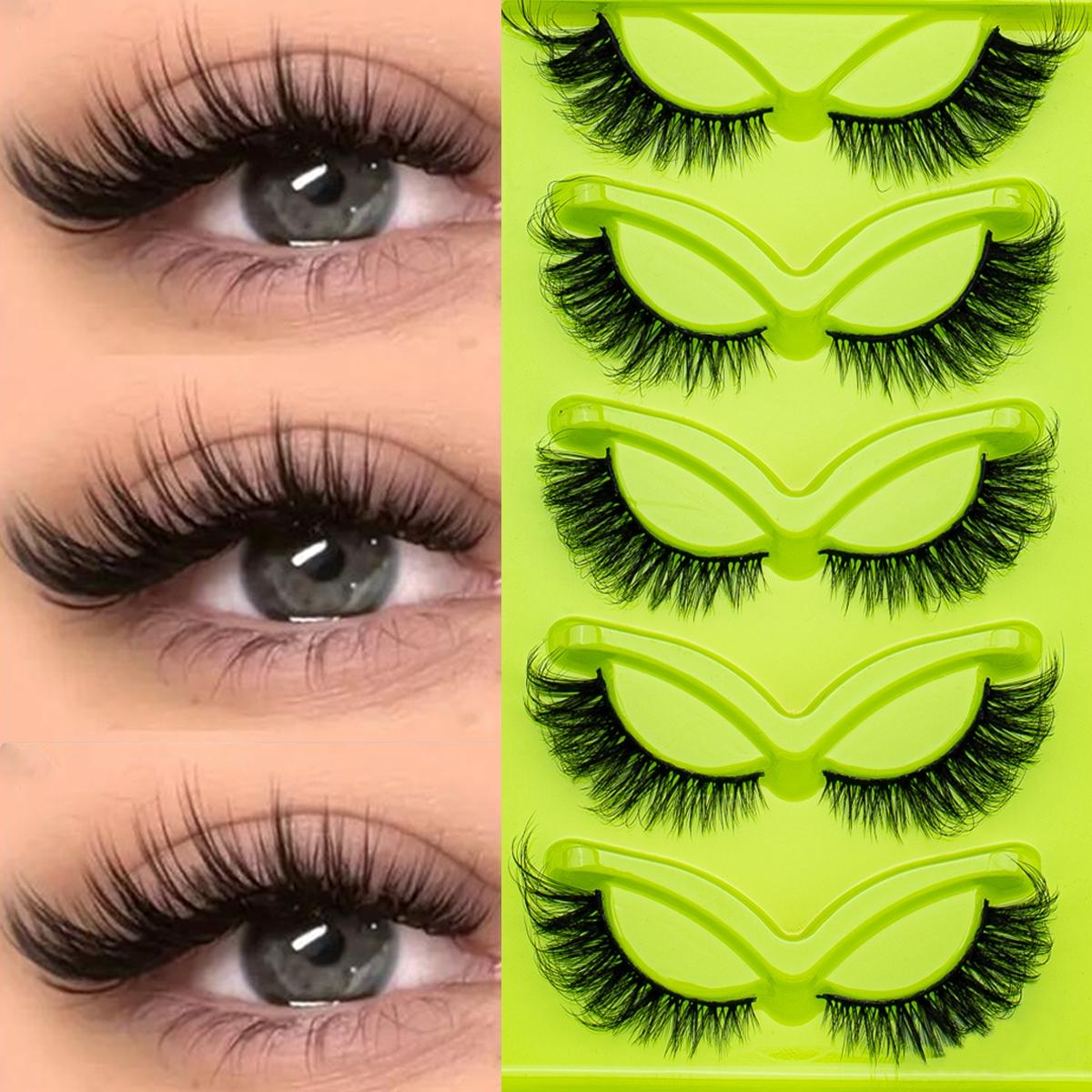 Natural Fluffy False Eyelashes, 5 Pairs Mixed Length DIY Eyelashes, Personalized Eyelash Extension, Durable and Lightweight, Very Suitable for Personal and Professional Use, Makeup, False Eyelashes Extensions