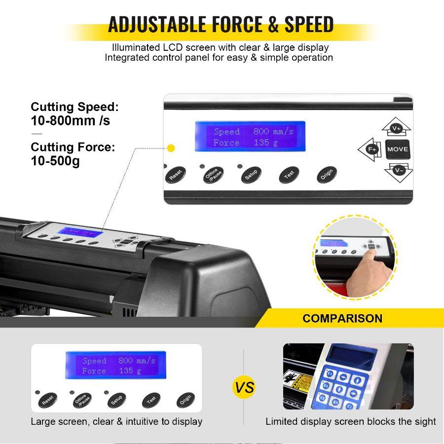 VEVOR 8 In 1 Heat Press Sublimation Machine 28 Vinyl Cutter Cutting Plotter