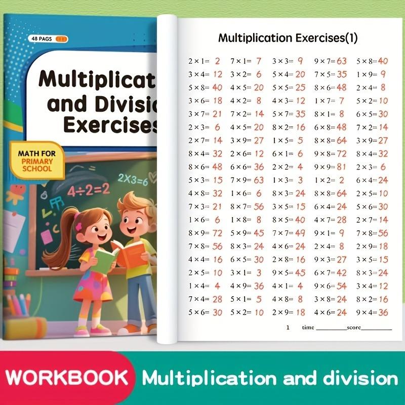 Educational Writing Aid for Learning & Education, Durable Arithmetic Practice Book, Learning Tool, Learning Materials, Enhances Calculation Skills, Ideal School Supply Gift, Student Essentials