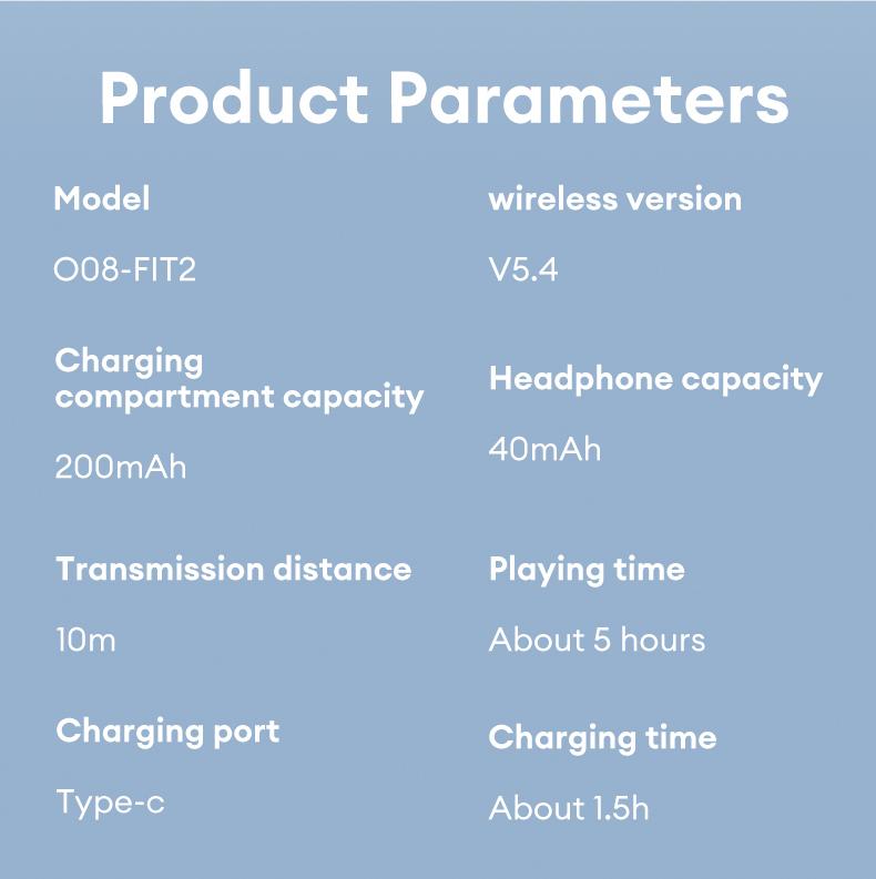 MGALL KC09 OWS Electronic Wireless Bluetooth Earbud Headset with 2025 New Bluetooth 6.0 for Faster, More Stable Connection & Lower Power Use, Comfortable & Luxurious Sound for Music & Phone Calls