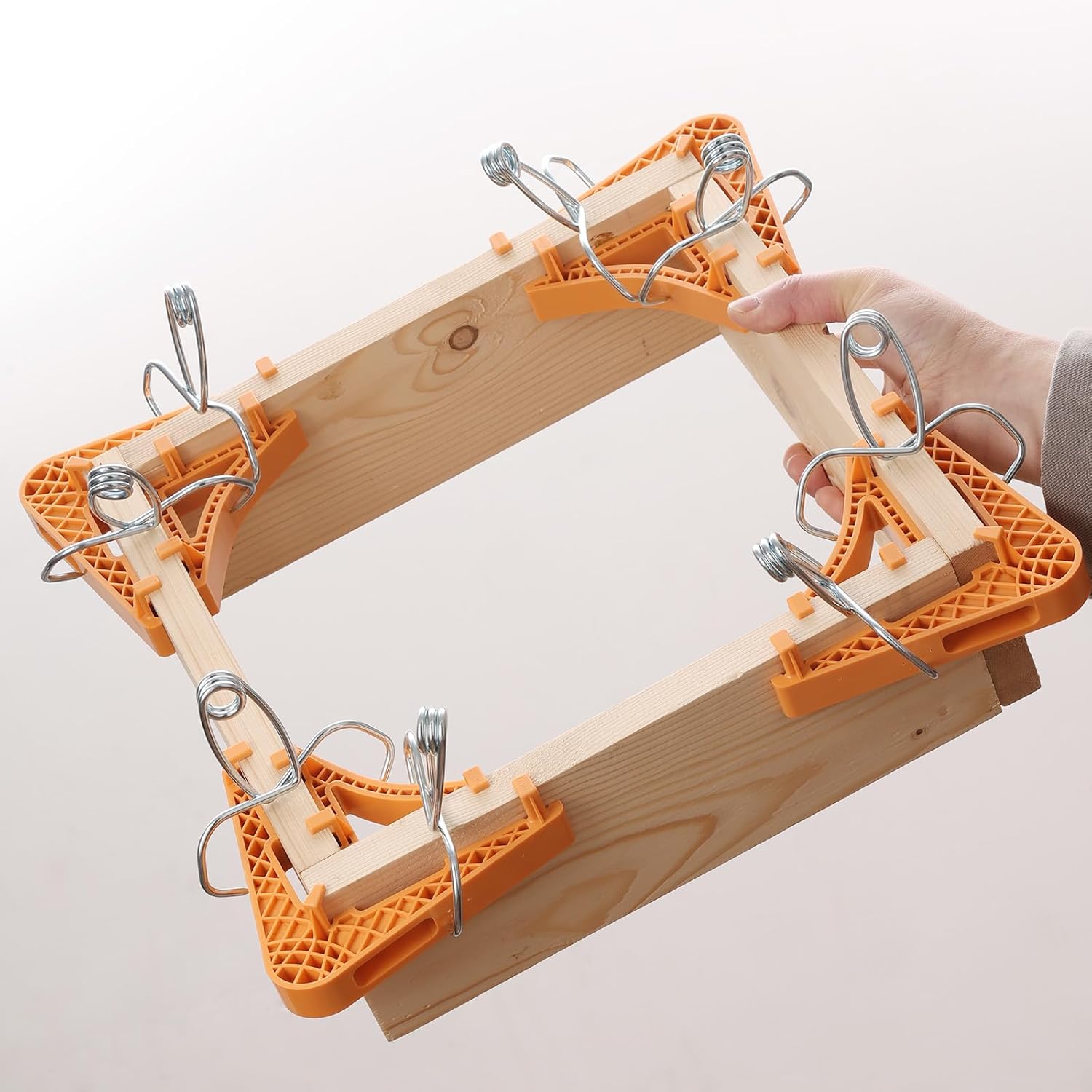 Versatile Corner Clamp Set for Woodworking.Hold and tighten the 90  right angle,T-joint,miter joint,cabinet  frames