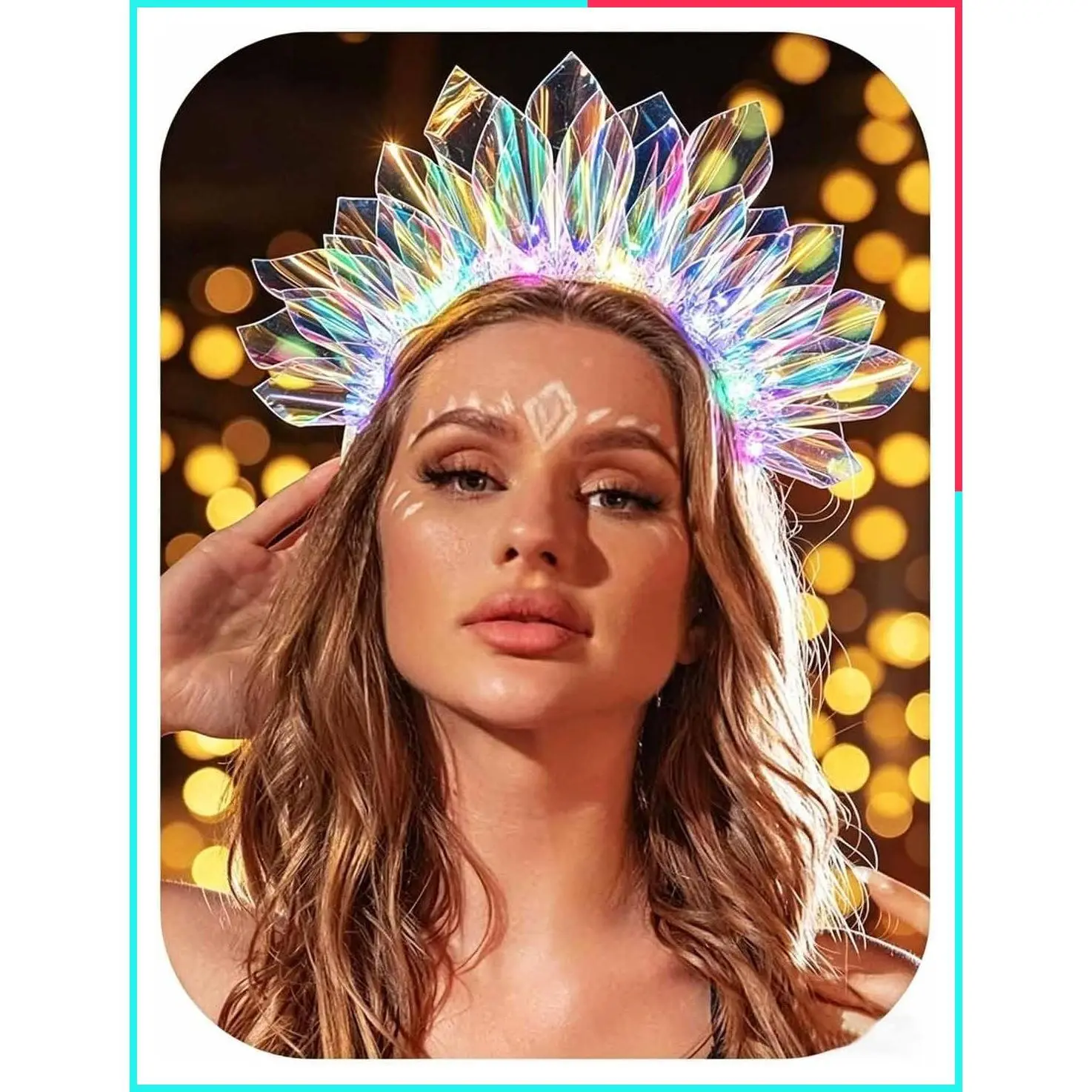 Light Up Neon Headbands for Women - Rave Party Glow Accessories