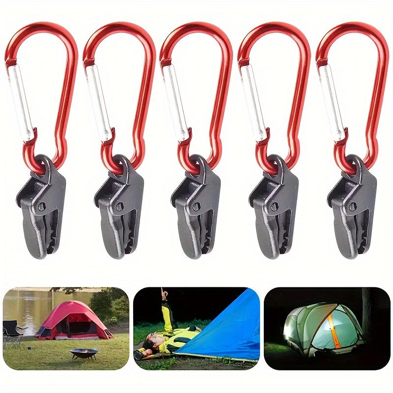 20pcs Tarp Clip Windproof Clamp With Carabiner, Awning Clamp Set For Awnings Outdoor Camping Caravan Canopies Tent