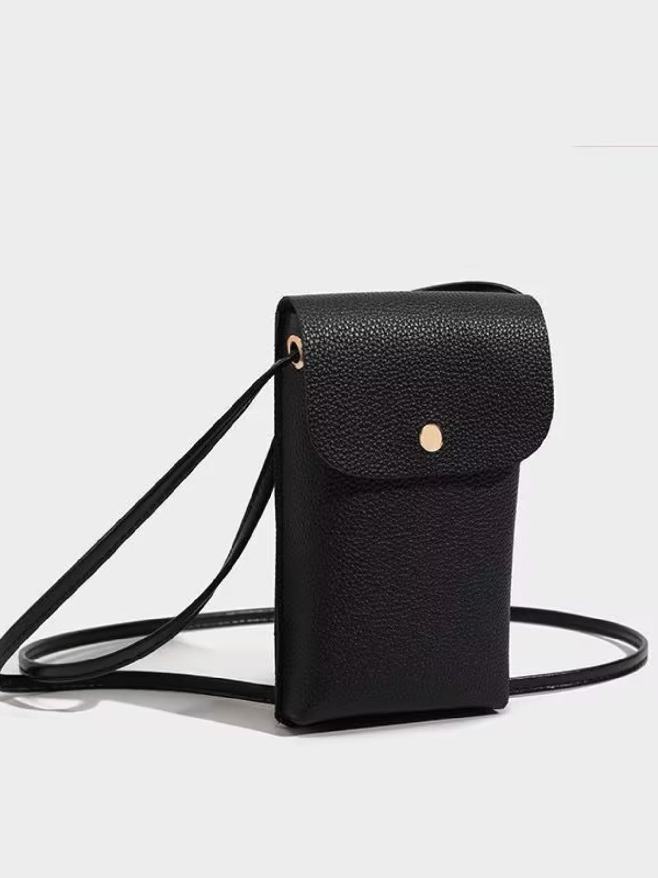 Effortless Casual Style | Vintage Leather Phone Crossbody for Everyday Errands | Lightweight Mini Bag