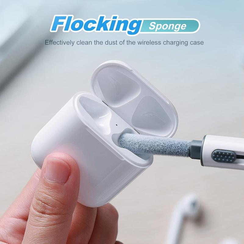 Portable 3 in 1 Earphone Cleaning Brush, Pen-shaped Cleaner Brush for Earphone, Earphone Case, Headphone Box, Camera