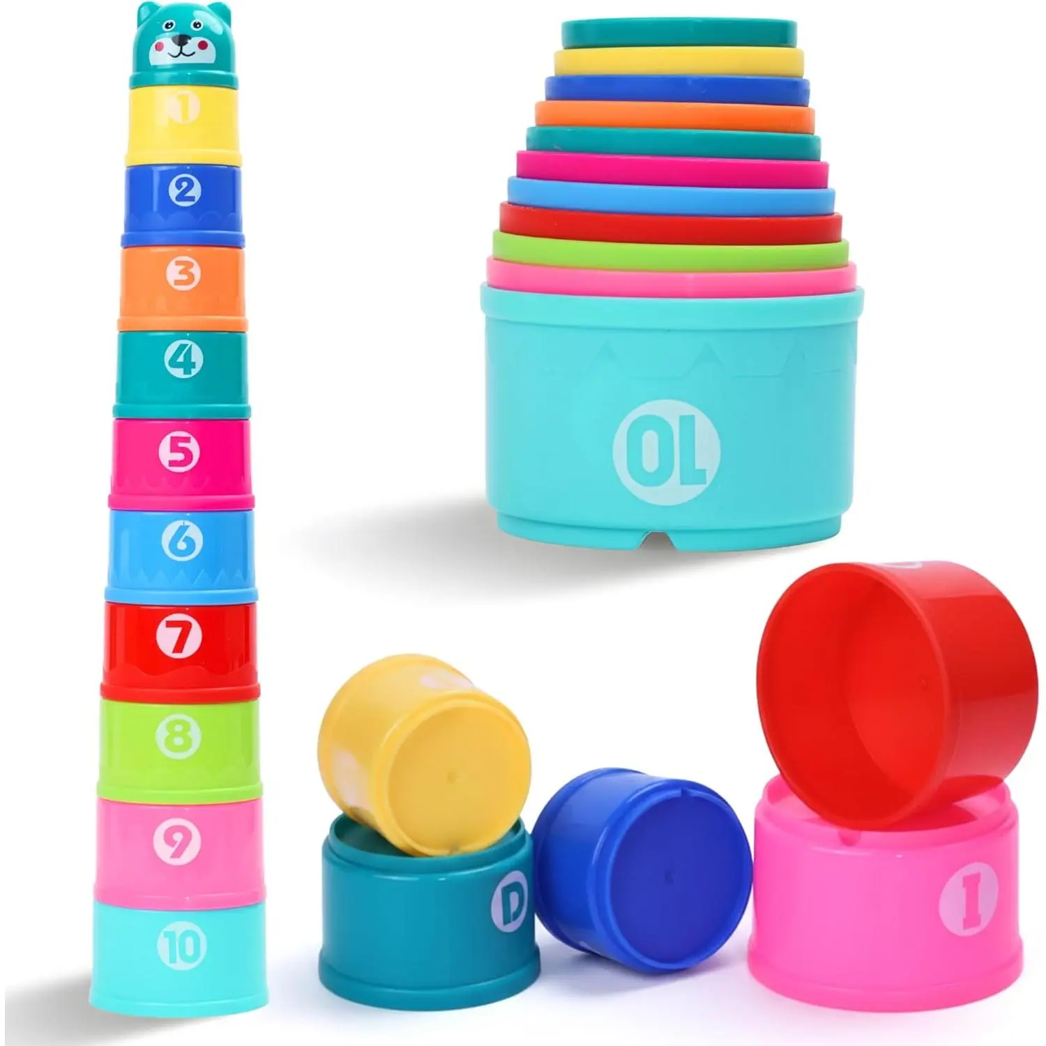 (Number) Rainbow - 10 Pcs