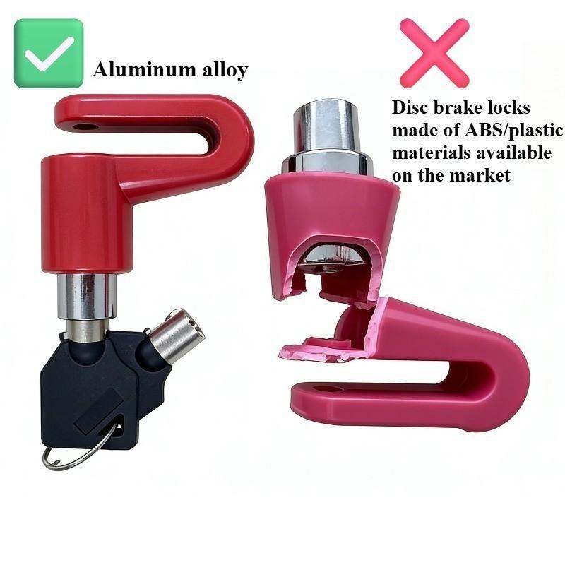 Motorcycle Disc Brake Lock, Anti-Theft Scooter Disk Lock, Anti-Pry Electric Vehicle Brake Rotor Security Lock, Ebike Accessories, Motorcycle Locks Anti Theft