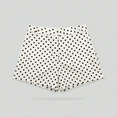 Women's High Waist Mini Polka Dot Casual Garment Shorts, Spring Summer Fashion European Style, Versatile and Comfortable