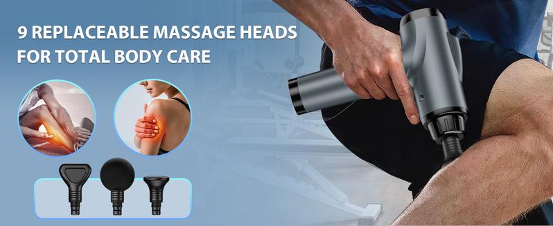 30 Speed Deep Tissue Massage Gun (M68-7) - 9 Heads for Knee Foot Neck Back, Massage Device for Pain Relief & Recovery, Perfect Gift 30 Speed Deep Tissue Massage Gun (M68-7) - 9 Heads for Knee Foot Neck Back, Massage Device for Pain Relief & Recovery, Perfect Gift