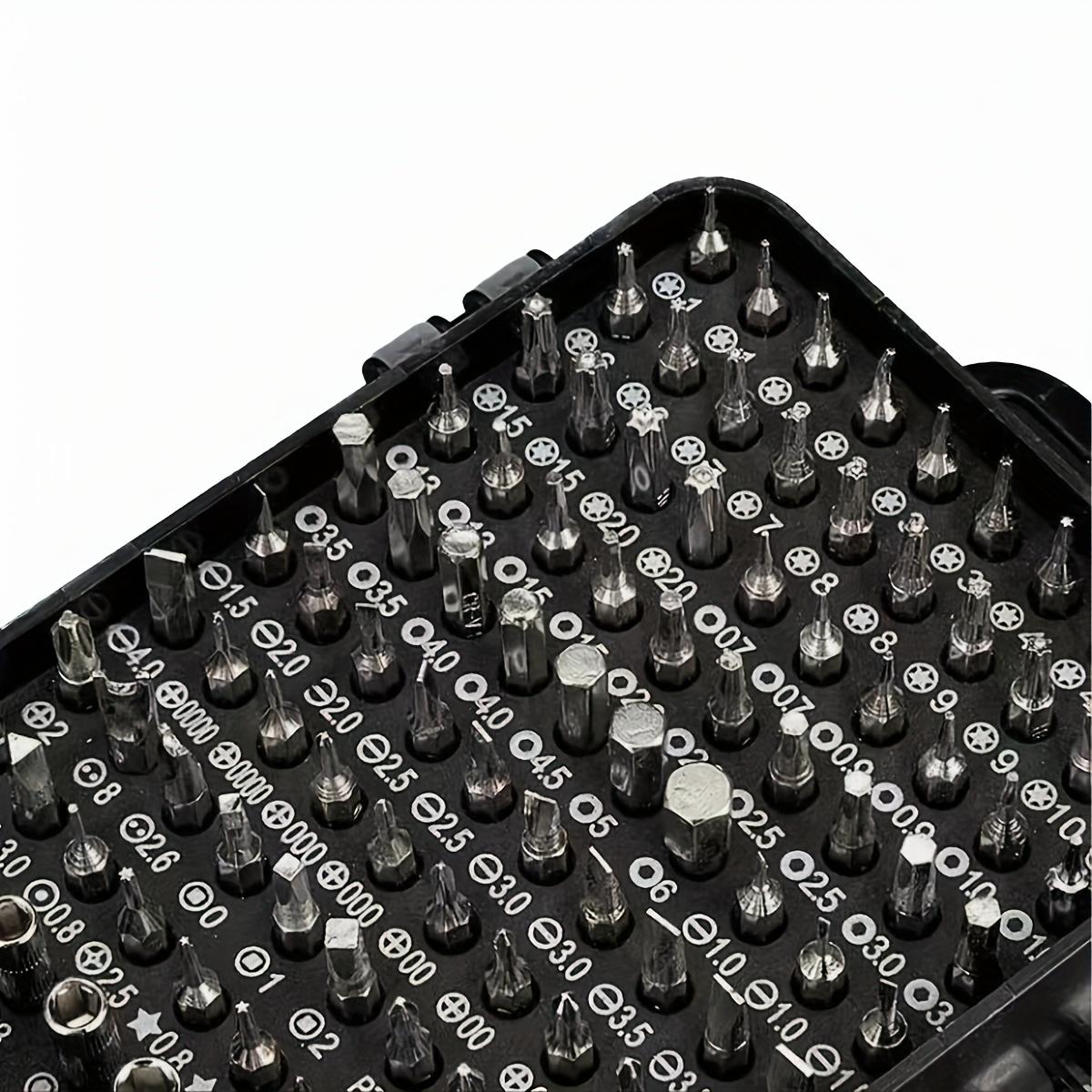 115pcs/set Precision Screwdriver Set - Automotive Precision Screwdriver Repair Kit - Multi functional Electronic Screwdriver Kit - Watch Mobile Phone Disassembly and Repair Screwdriver Tool Set - Multipurpose Screwdriver