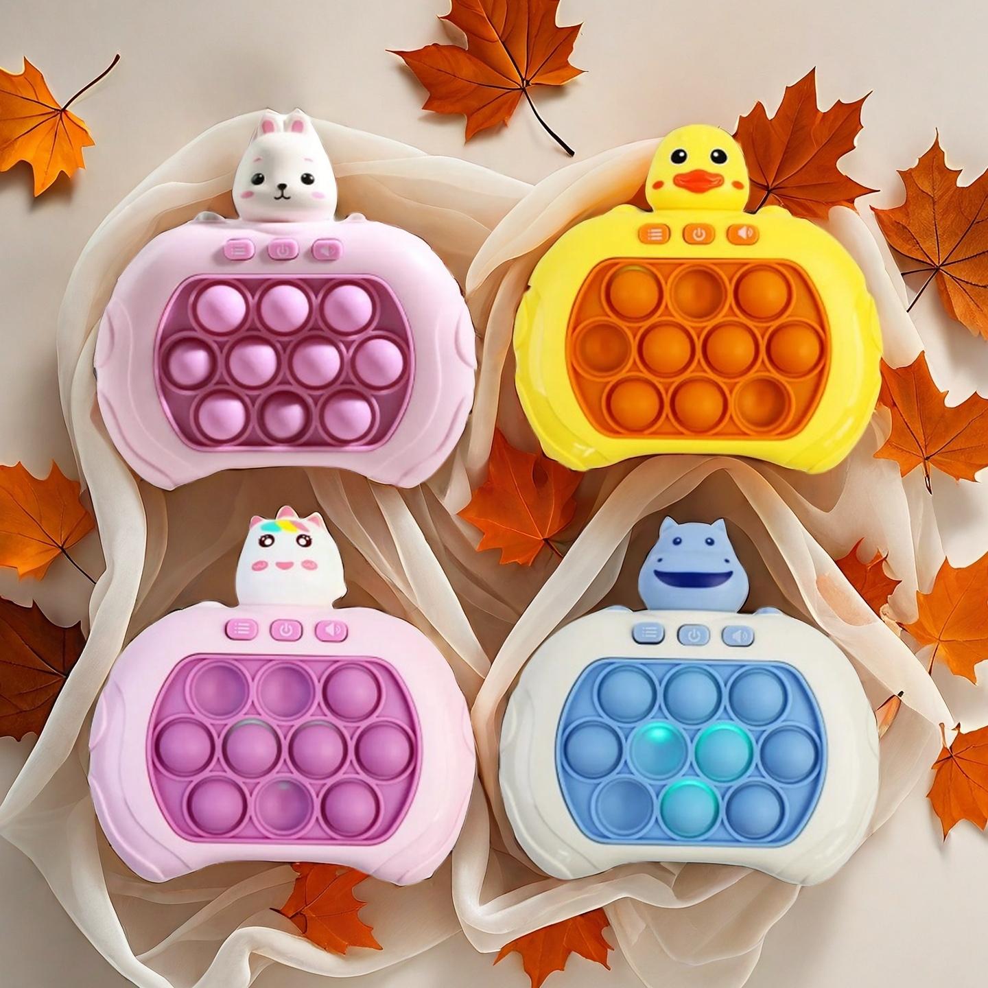 Cartoon Animal Design Push Pop Bubble Sensory Toy, 1 Count Whack a Mole Game, Stress Relief Toy for Kid, Decompression Squeeze Stress Relief Fidget