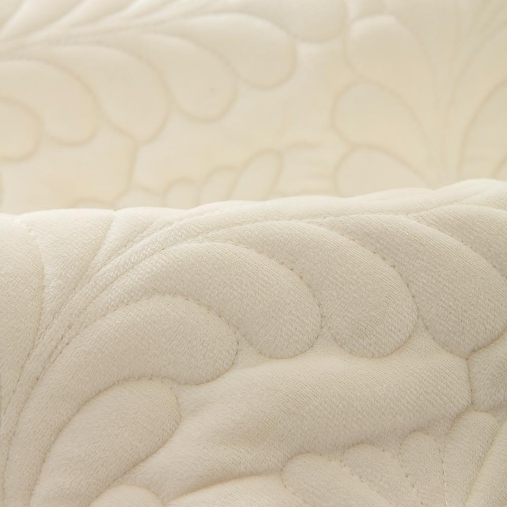 Solid Color Leaf Pattern Sofa Cover, 1 Count Non-slip Sofa Slipcover, Dustproof Sofa Pad, Couch Protector for Home Living Room, Vanity Decor Accessories