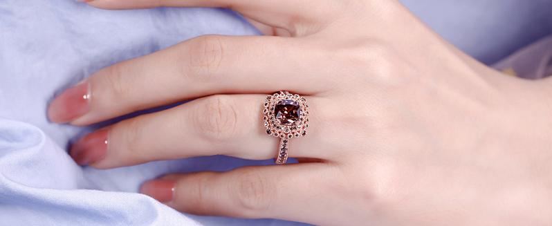 Jeulia Crossover Sterling Silver Women's Band Fashion Anniversary Promise Engagement Ring for Women With Gift Jewelry Box wedding set Sterling Silver Zircon