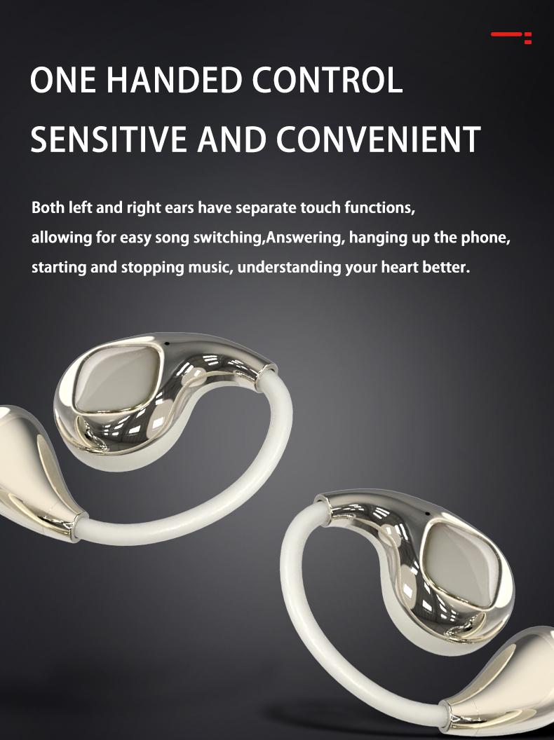 HYUNDAI YX46 Fashionable Open Wear Stereo Earphones Handbag Style Light Luxury Design, Comfortable Fit, Bluetooth 5.4, HIFI Sound, Sport & Travel Ready Perfect Gift for Girlfriend