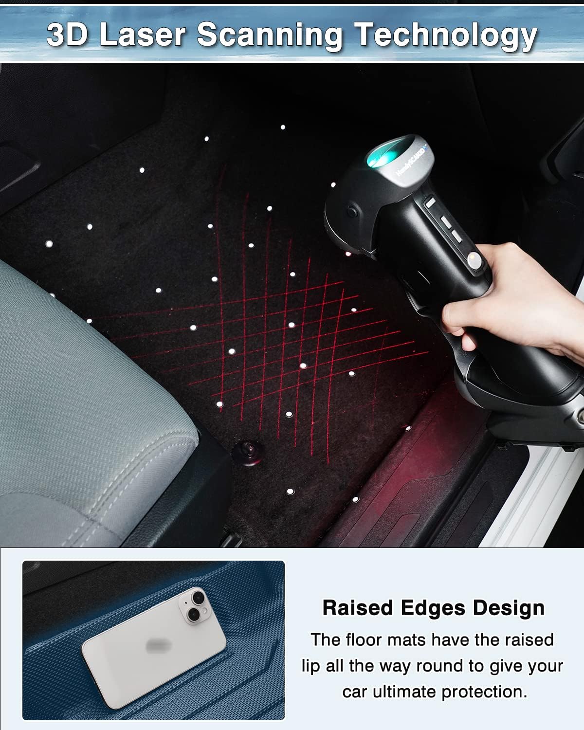 Canvcle TPE Floor Mats for Toyota Corolla 2014-2019 All Weather Guard Liner Non-Slip Black Car Interior Kit Accessories Sedan Only