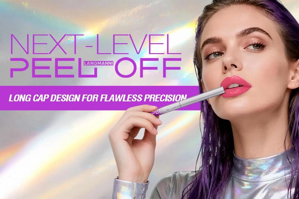 Long Lasting Peel Off Lip Stain Lip Color Pen 6 Colors with Precision Tip All Day Wear Water Resistant Transfer Resistant