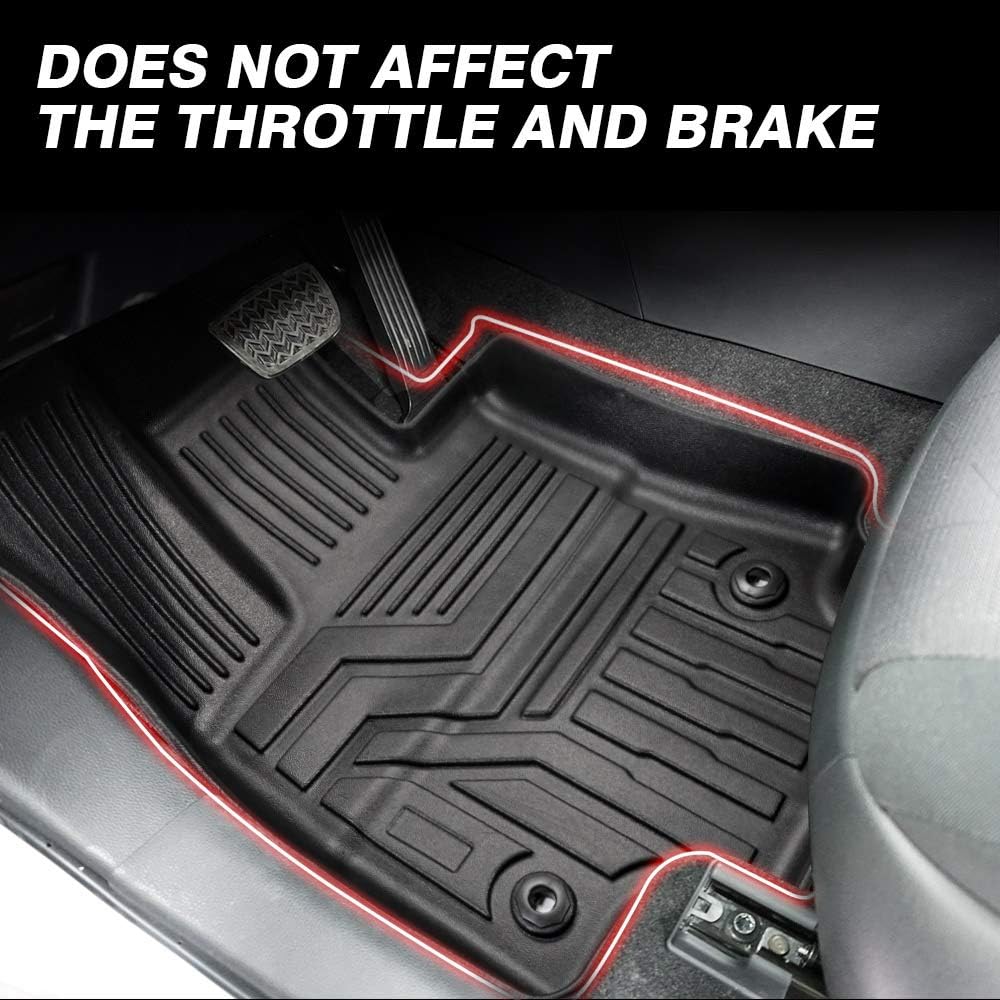 Canvcle Floor Mats for 2019-2025 Toyota RAV4 Gas/Hybrid 3D TPE All-Weather Heavy-Duty Liners with Enhanced Edge Protection & Easy Maintenance Canvcle Floor Mats for 2019-2025 Toyota RAV4 Gas/Hybrid 3D TPE All-Weather Heavy-Duty Liners with Enhanced Edge Protection & Easy Maintenance