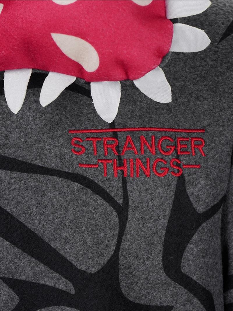 Stranger Things Adult Demogorgon Cosplay Pajama Set, Fall & Winter Thickened Monster Sleepwear, Unisex Halloween Costume Party, Costume Outfit