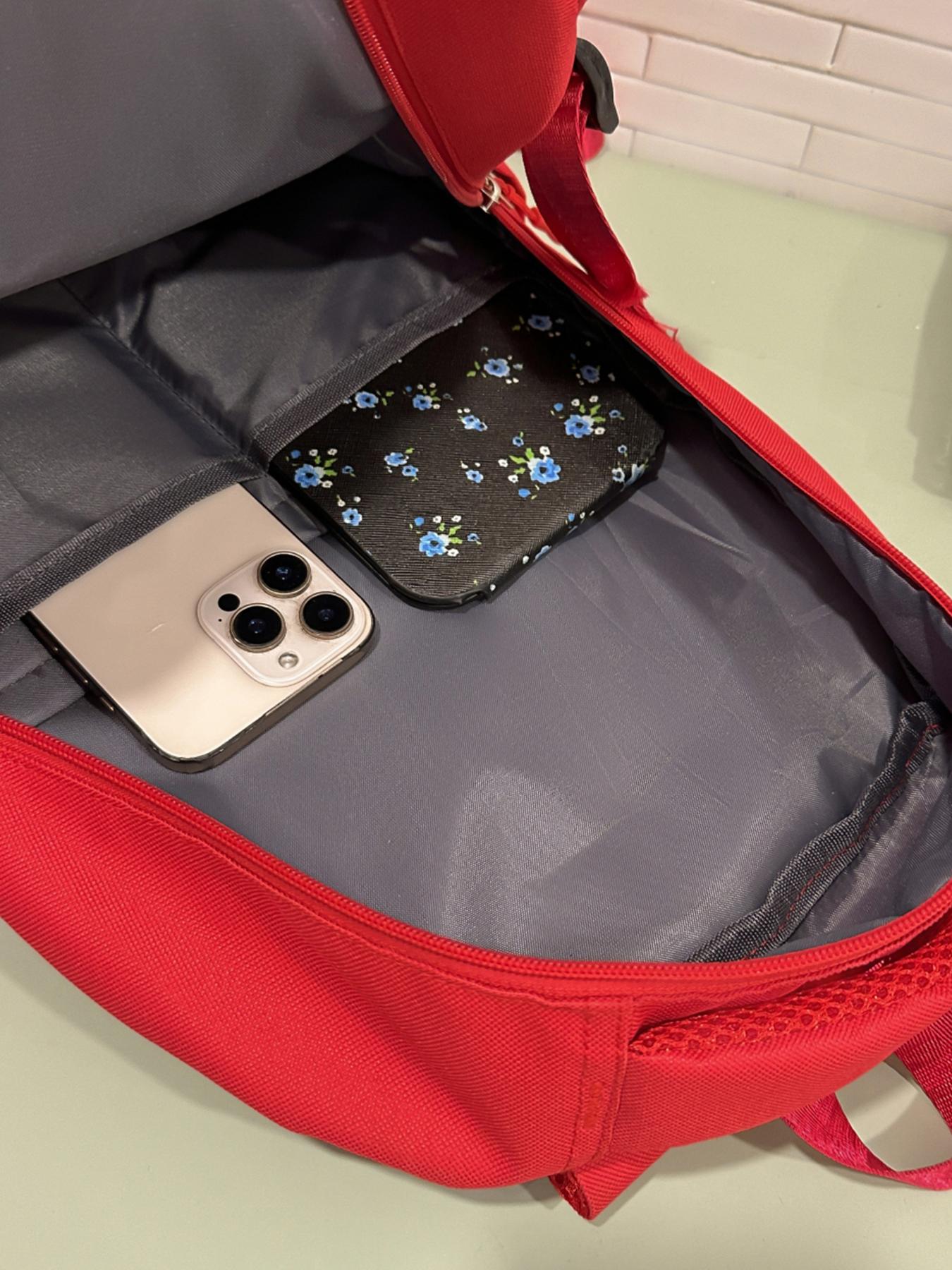 1pc  Women's backpack with solid color and clean color, zipper closure, fashionable and versatile, casual and simple, Durable Backpack, suitable for students to go to school, campus, work, commuting, shopping, women's backpack