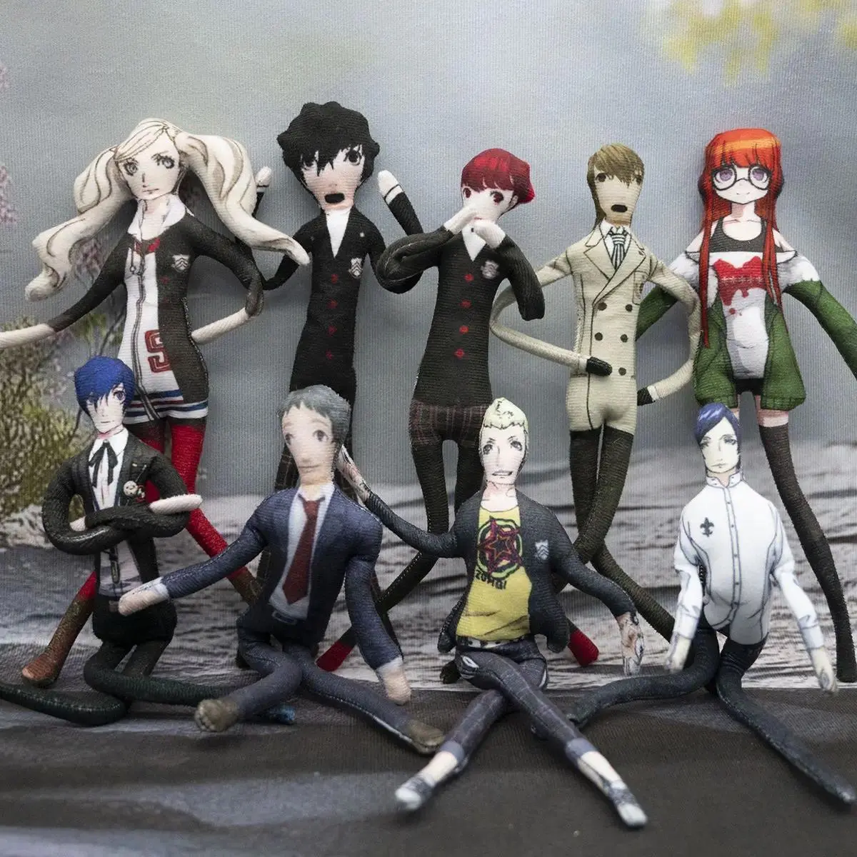 Persona 5 Joker Nendoroid Yu Narukami Anime Cosplay Stuffed Dolls movable Abstract Body Wire Skeleton Halloween Prop