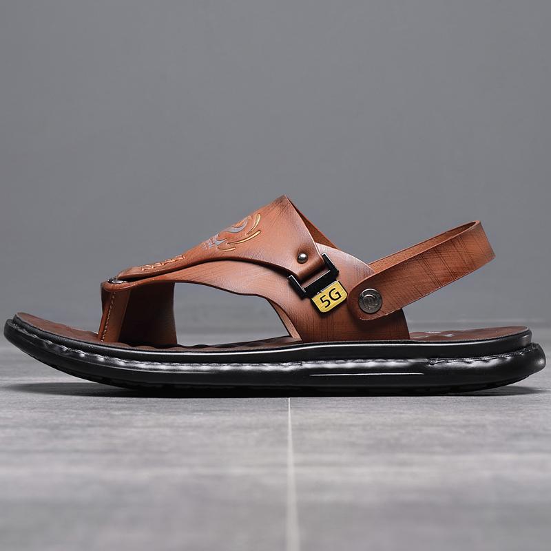 Ubetif Mens Comfortable Slip on daily Sandal teslic shoes Black Boy Summer Footwear Casual Flip Flops