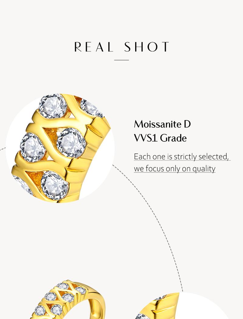 New 0.66ct Synthetic Moissanite Ring for Women D VVS1 Color Engagement Wedding Band Fine Jewelry Luxury Gift R122