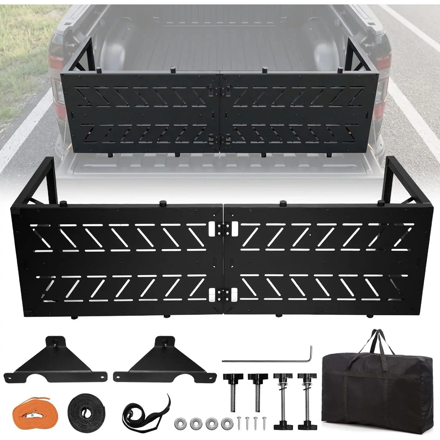 Truck Bed Extension,Jaeparbus Compatible with 2019-2026 Chevy Silverado GMC Sierra Tailgate Extender Truck Extender Replacement for 2019-2026 Chevy Silverado Accessories