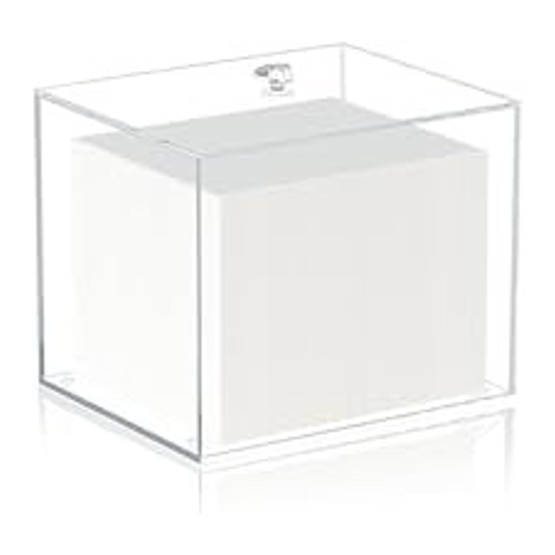Acrylic Clean Pad Storage Box, Cotton Pad Dispenser, Square Rounds Cotton Pad Holder (Pad Not Included) - Vertical with Lid Acrylic Clean Pad Storage Box, Cotton Pad Dispenser, Square Rounds Cotton Pad Holder (Pad Not Included) - Vertical with Lid