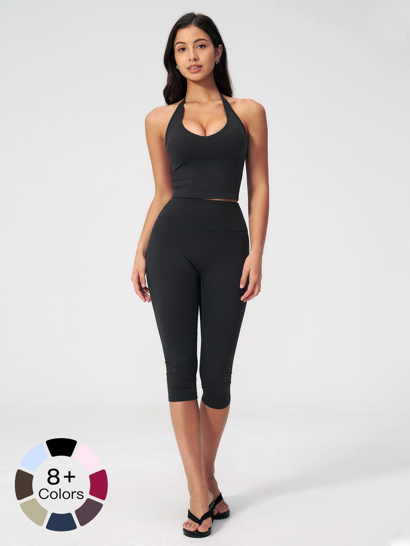 Women's Casual Commuter Tank Top Sports Set, High Stretch Activewear, Slim Fit Yoga, Comfortable and Stylish, Perfect for Daily Wear and Exercise